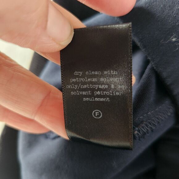 Rag & Bone Simone Ankle Crop Pants Size 6 Navy High-Rise Slim Stretch Trousers - Picture 9 of 9